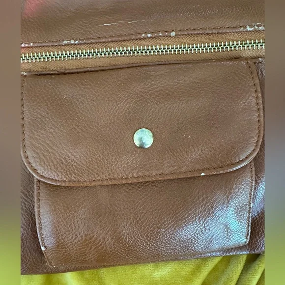 Tory Burch Brown Leather Crossbody Flap Bag - Picture 6 of 9